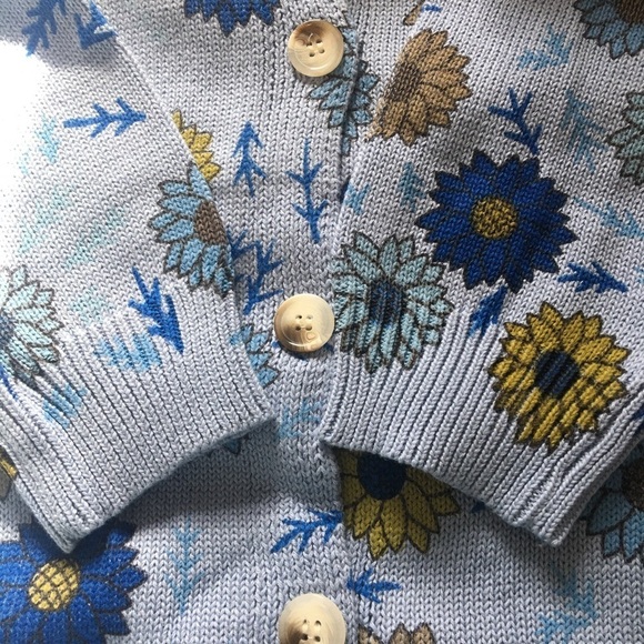 Misslook Sky Blue Knit Top Sz L - Picture 8 of 10